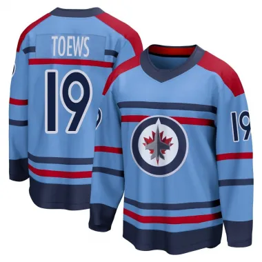 Light Blue Men's Jonathan Toews Breakaway Winnipeg Jets Anniversary Jersey