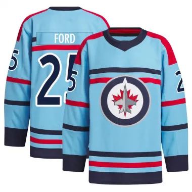 Light Blue Men's Parker Ford Authentic Winnipeg Jets Anniversary Primegreen Jersey