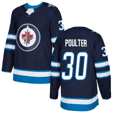 Navy Men's Isaac Poulter Authentic Winnipeg Jets Home Jersey
