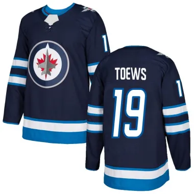 Navy Men's Jonathan Toews Authentic Winnipeg Jets Home Jersey