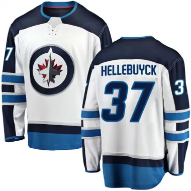 White Youth Connor Hellebuyck Breakaway Winnipeg Jets Away Jersey